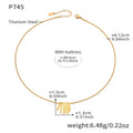 Gold Bar Tassel Snake Chain Necklace