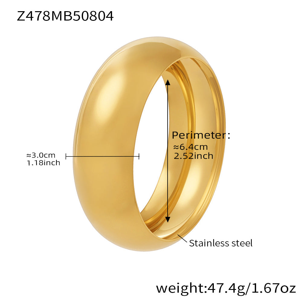 Wide Spherical Cuff Bracelet