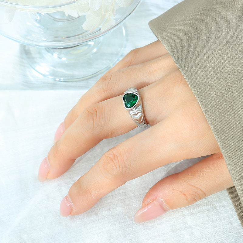Heart Crystal Ring