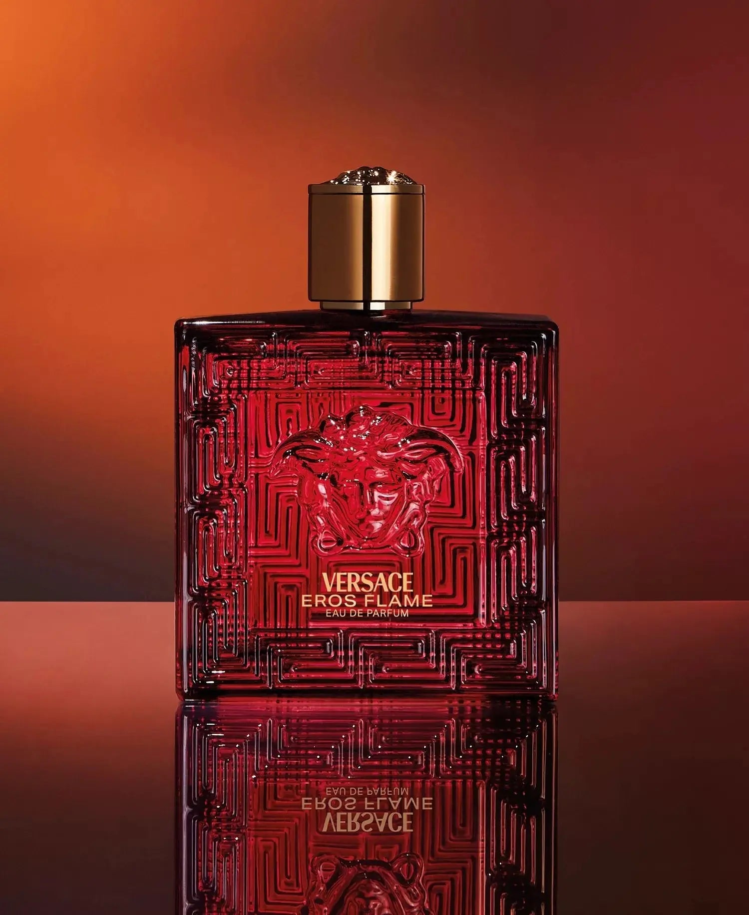 Versace Men's Eros Flame Eau de Parfum Spray 100ml - MANOUNE Belly_Jewelry Earrings - Navel_Ring - Necklace - Stud - Manoune_Jewelry - Belly_Ring - Navel_Jewelry Titanium Gold_Plated