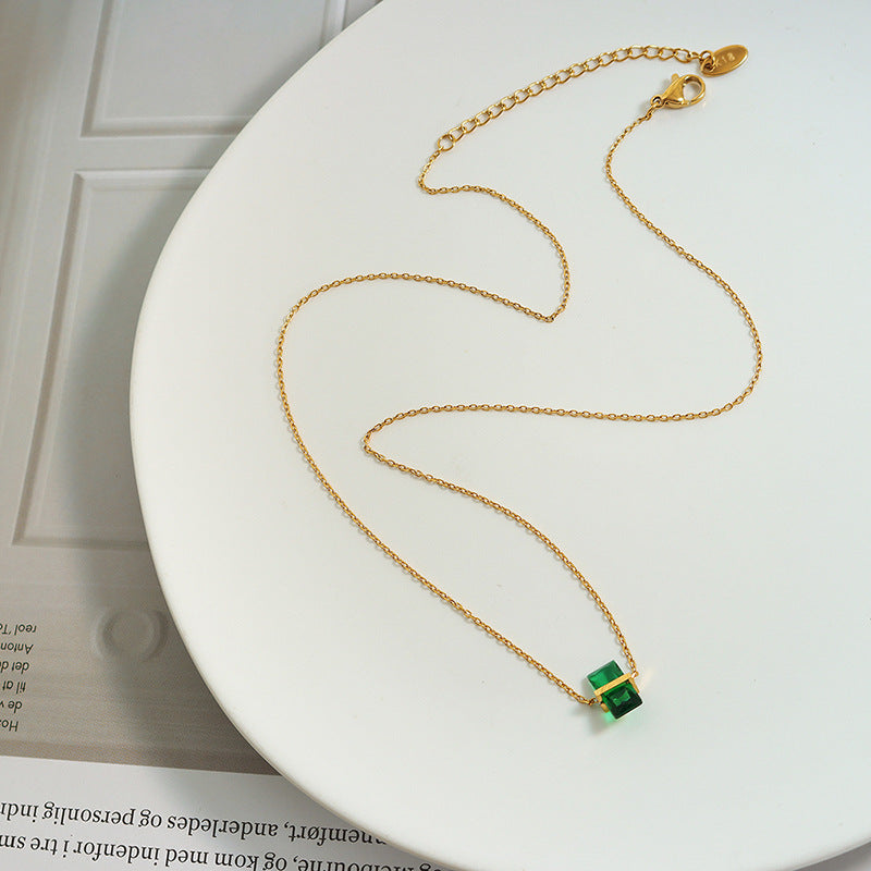 Birthstone Crystal Pendant Necklace
