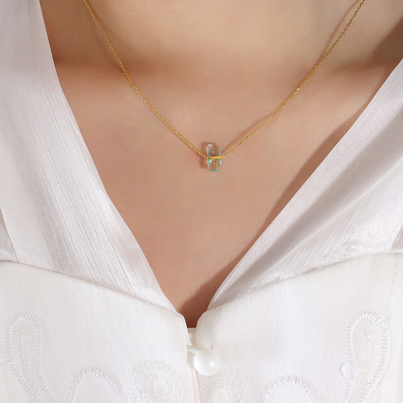 Birthstone Crystal Pendant Necklace