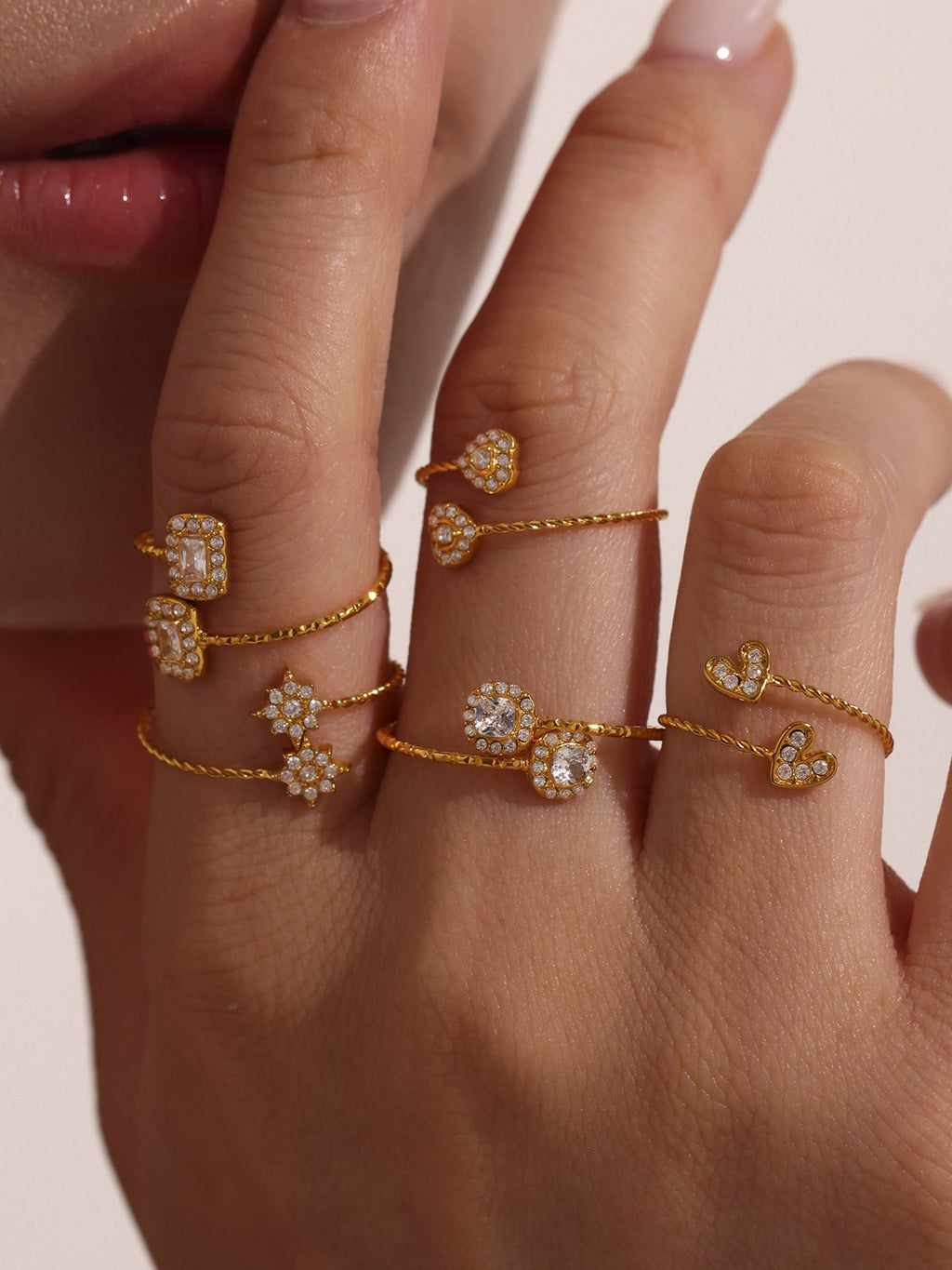 5A Zircon Adjustable Ring Collection
