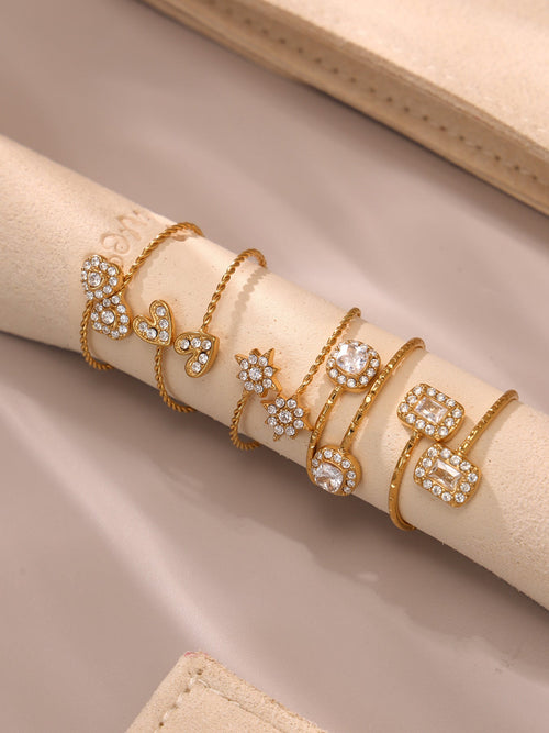 5A Zircon Adjustable Ring Collection