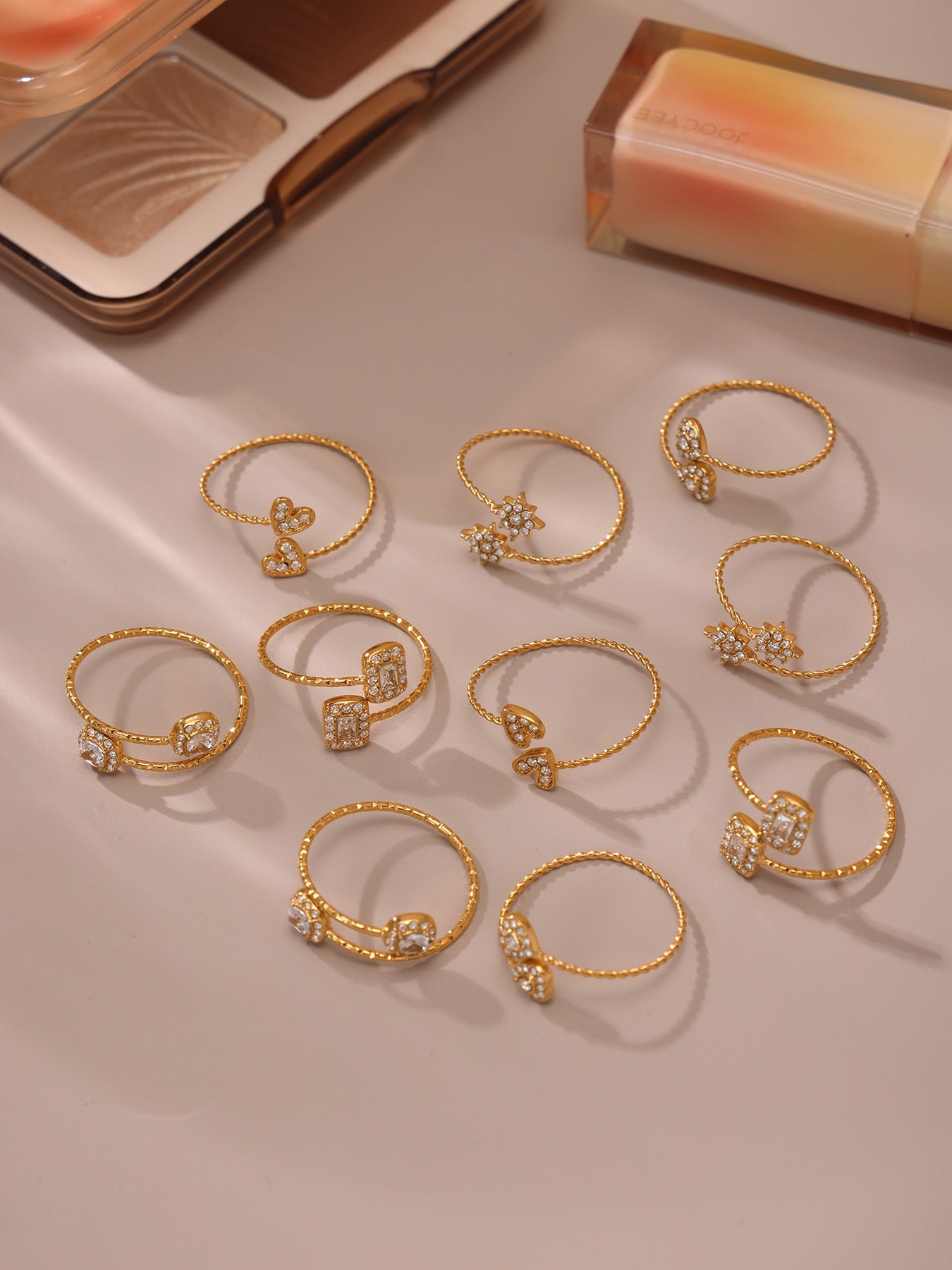 5A Zircon Adjustable Ring Collection