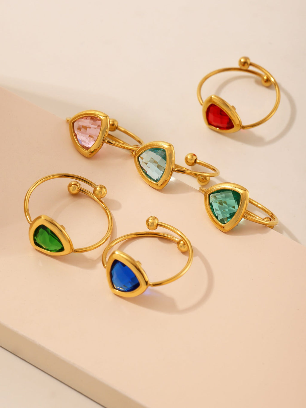 Czech Glass Bead Adjustable Ring