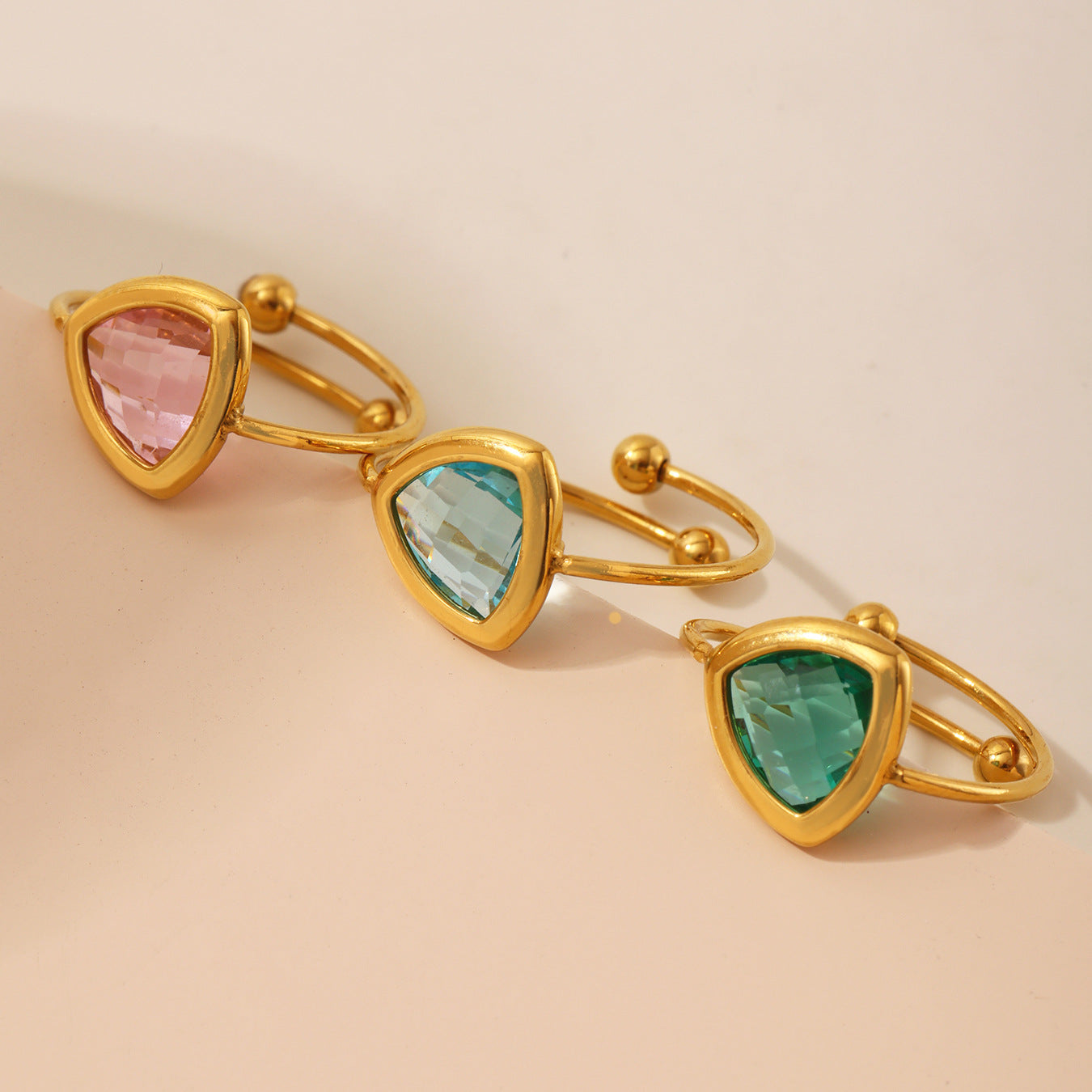 Czech Glass Bead Adjustable Ring