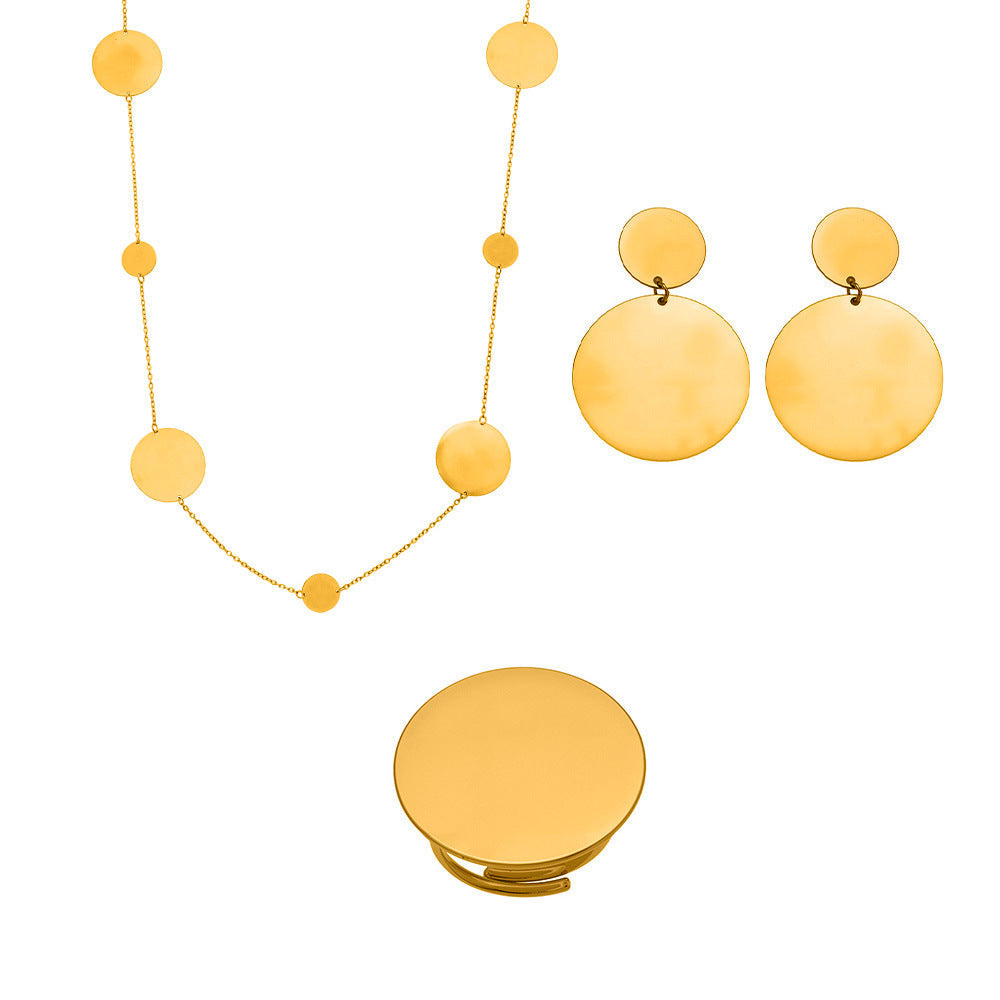 Geometric Circle Jewelry Set