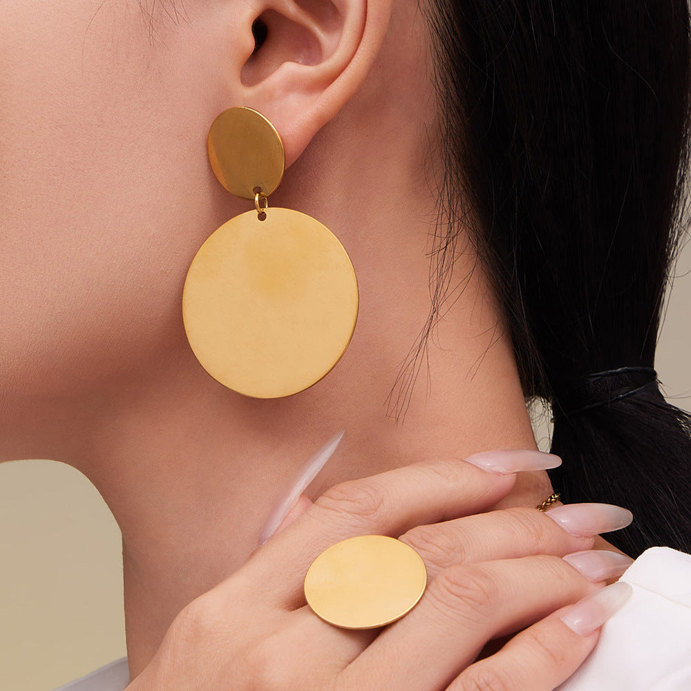 Geometric Circle Jewelry Set