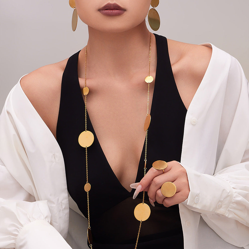Geometric Circle Jewelry Set