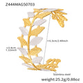 316L Stainless Steel 18K Gold Plated Two-Tone Open Cuff Bracelet