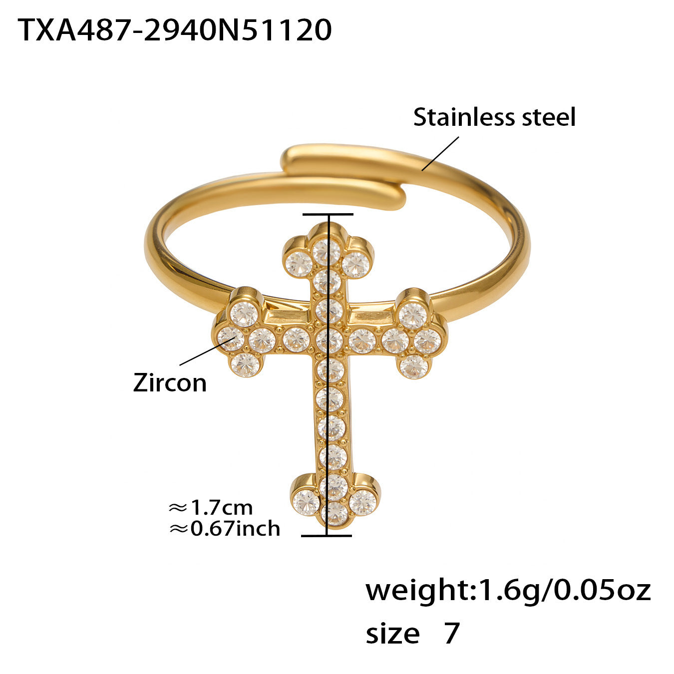 5A Zirconia Cross Jewelry Collection