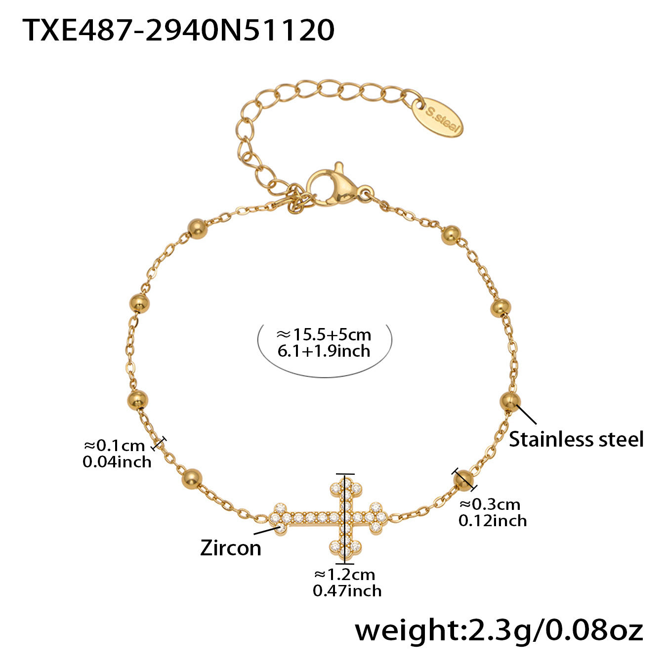 5A Zirconia Cross Jewelry Collection