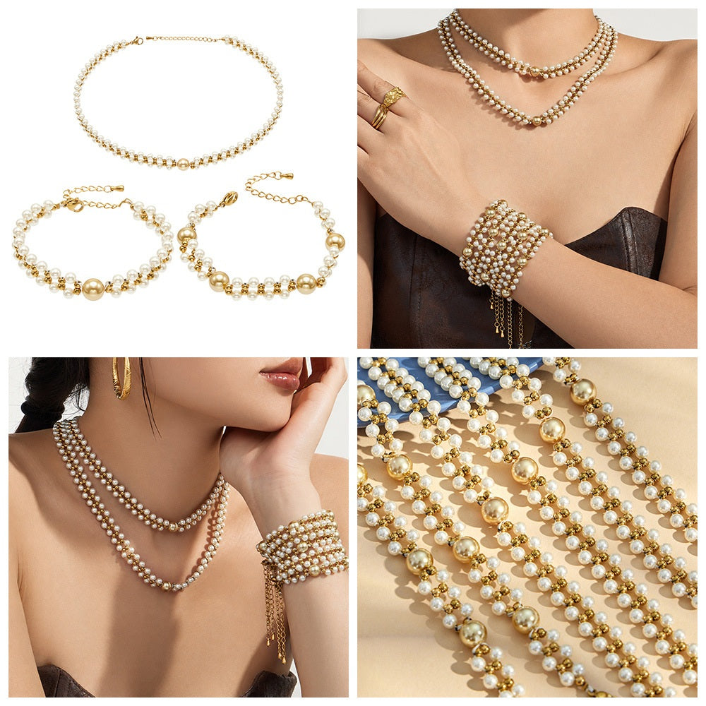 Gold Bead Bracelet