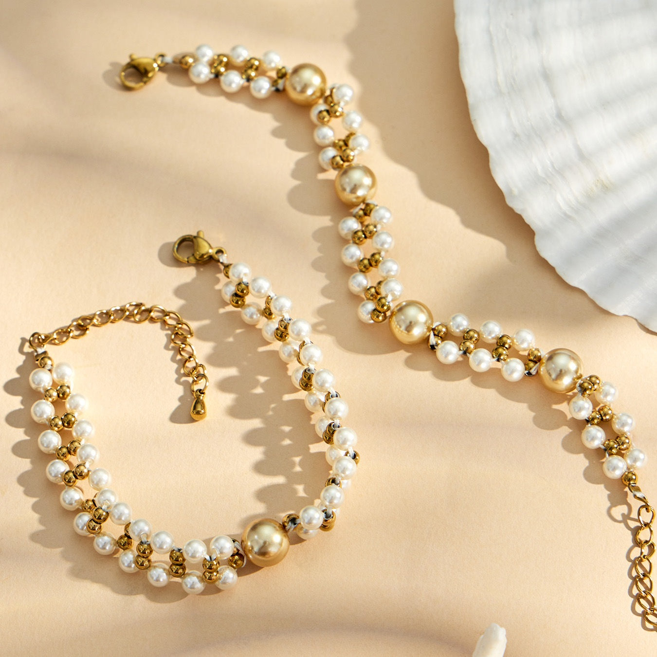Gold Bead Bracelet