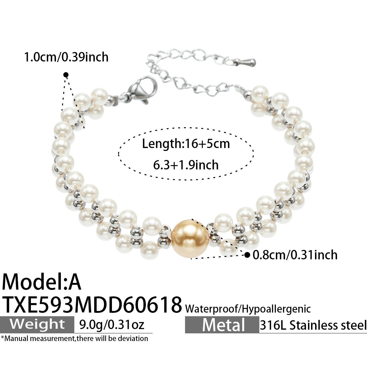 Gold Bead Bracelet