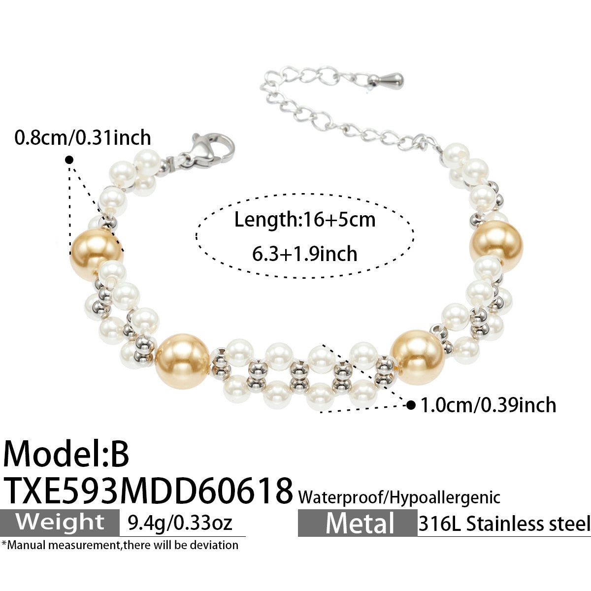 Gold Bead Bracelet