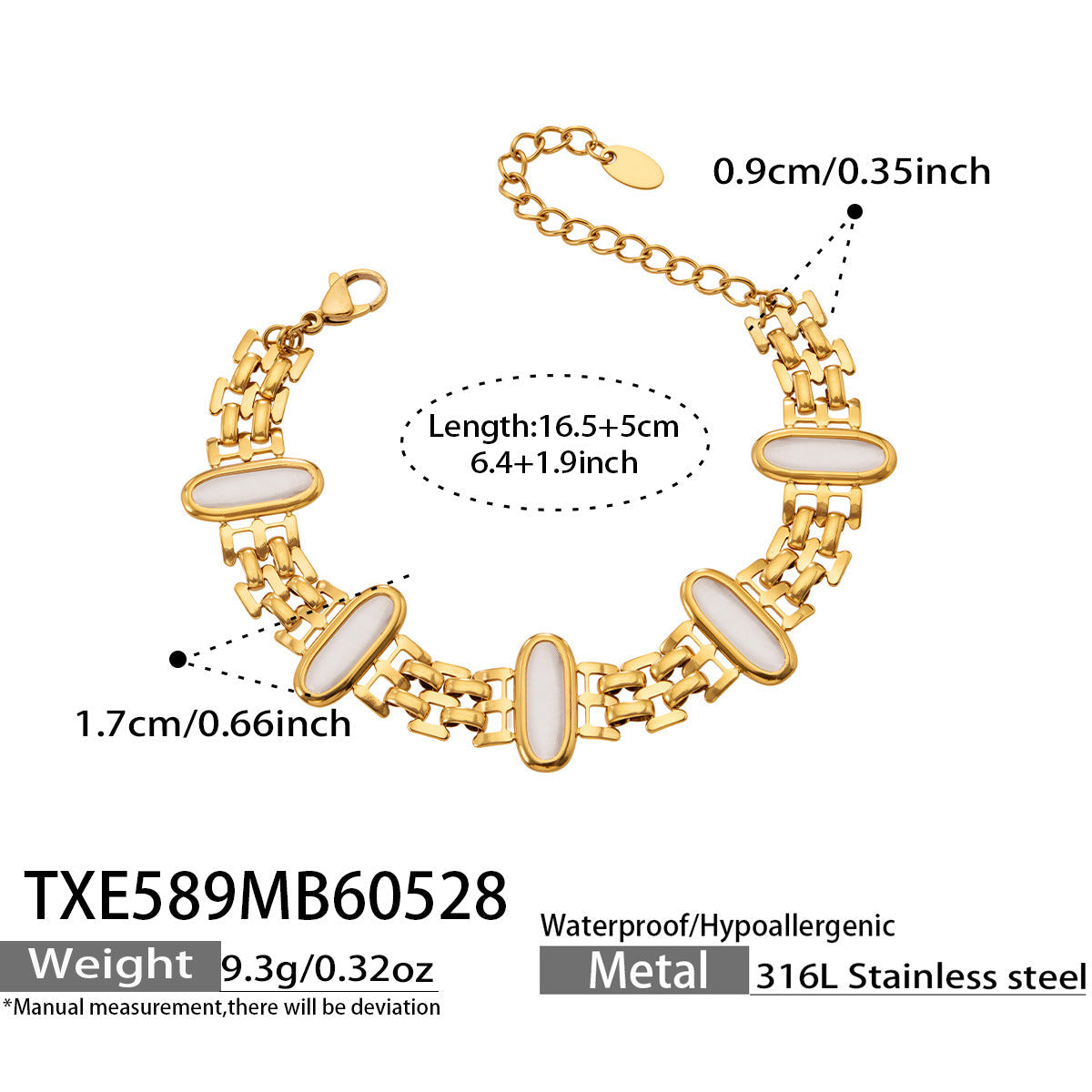 Cat Eye Stone Bracelet & Necklace Set