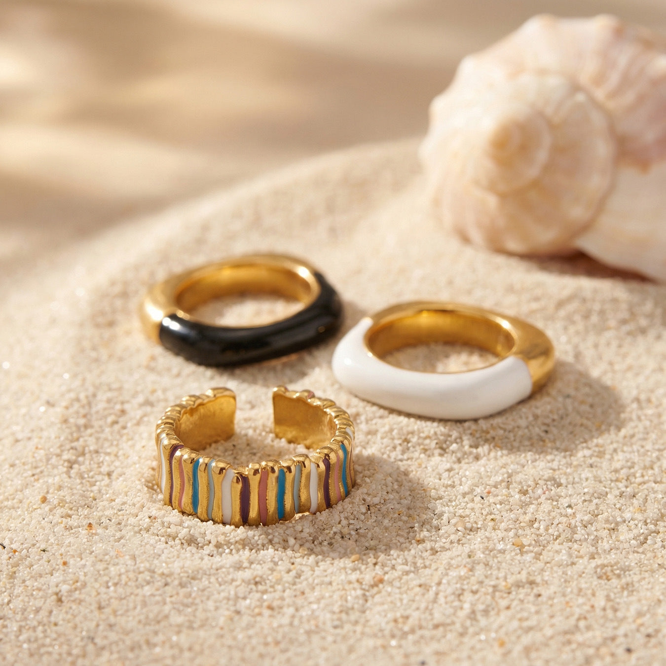 Dopamine Enamel Open Ring