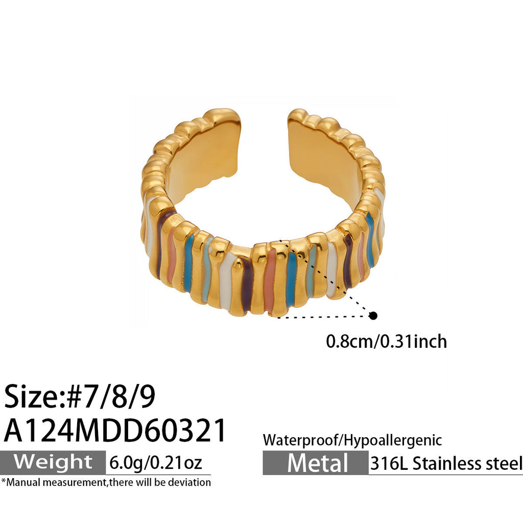 Dopamine Enamel Open Ring