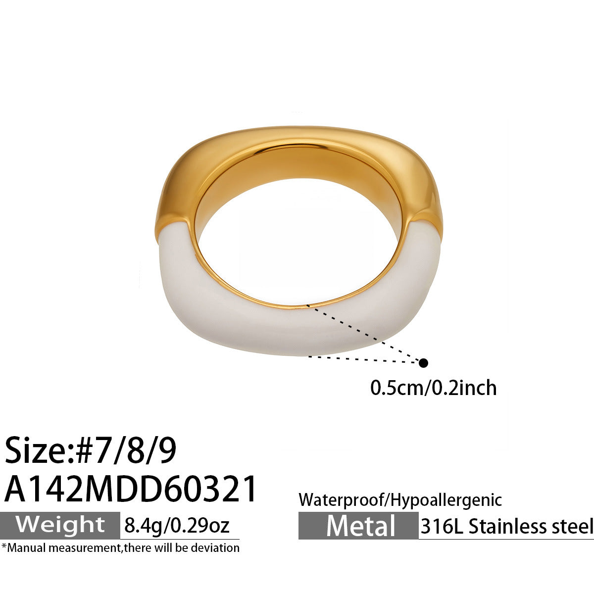 Dopamine Enamel Open Ring