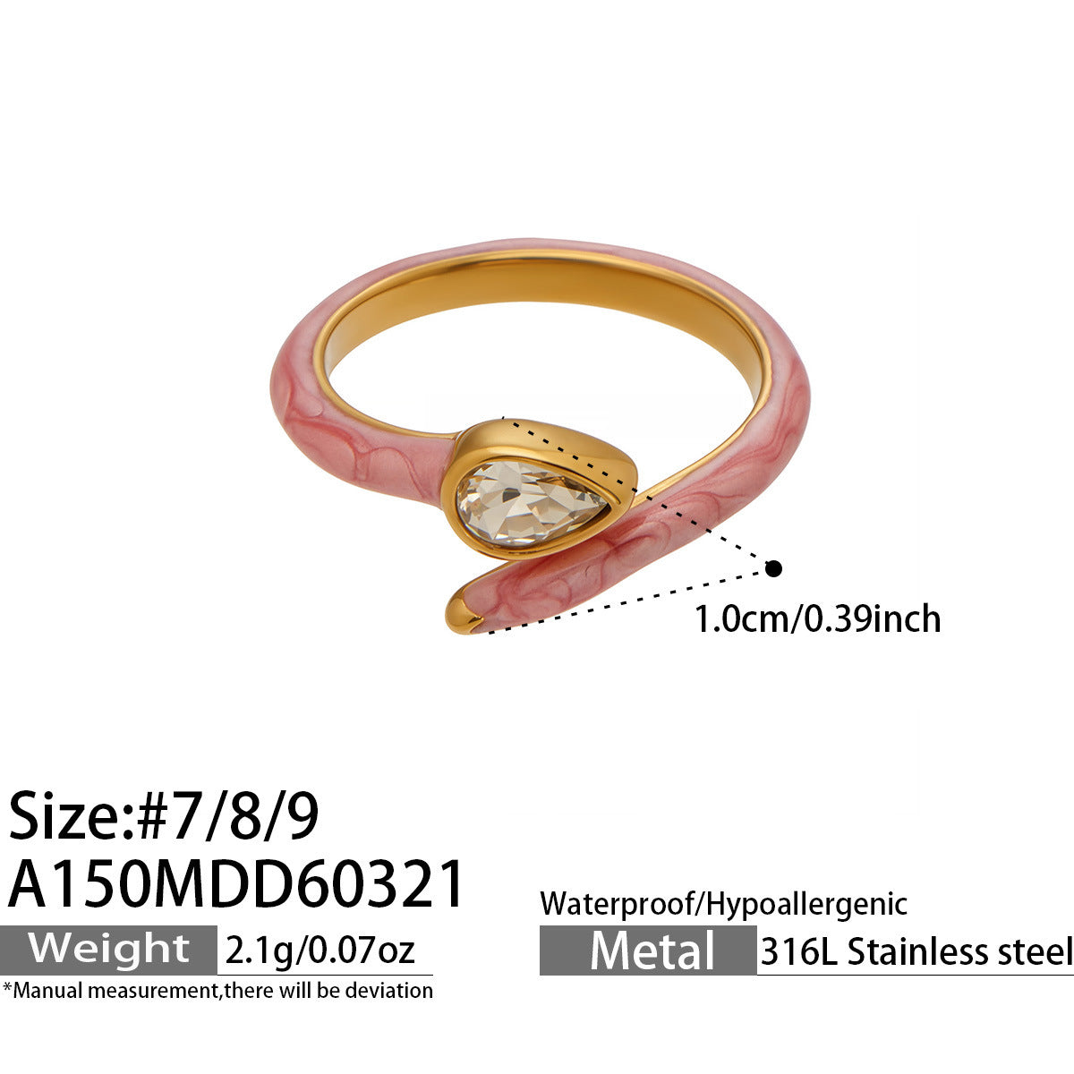 Dopamine Enamel Open Ring