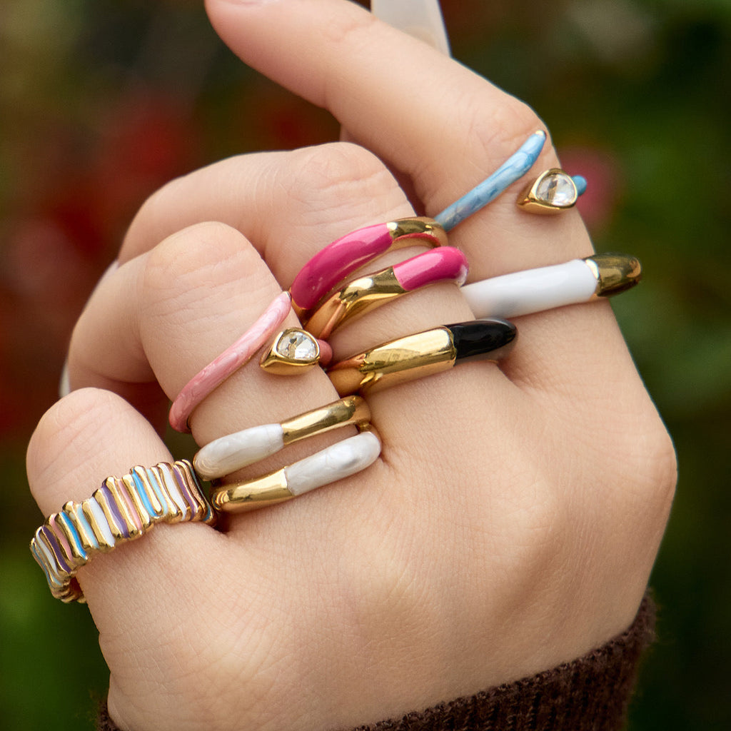 Dopamine Enamel Open Ring