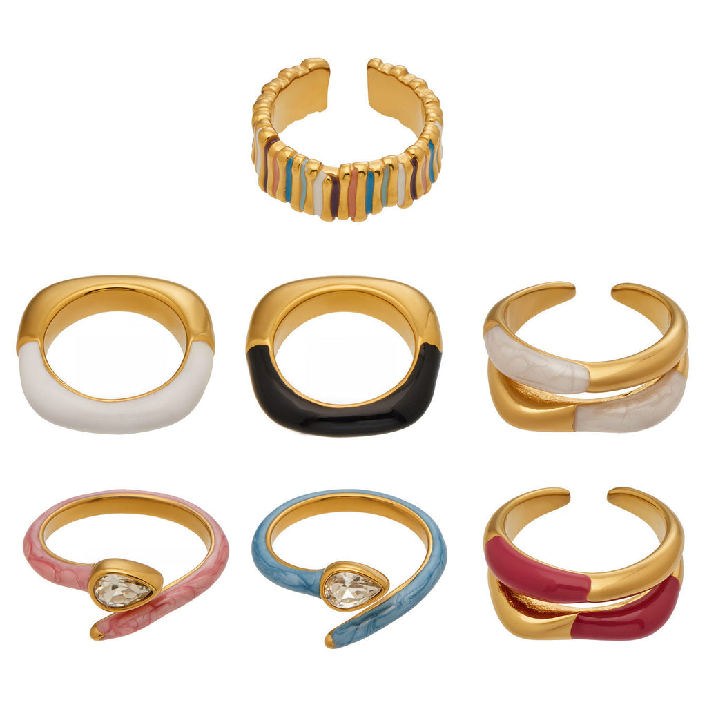 Dopamine Enamel Open Ring