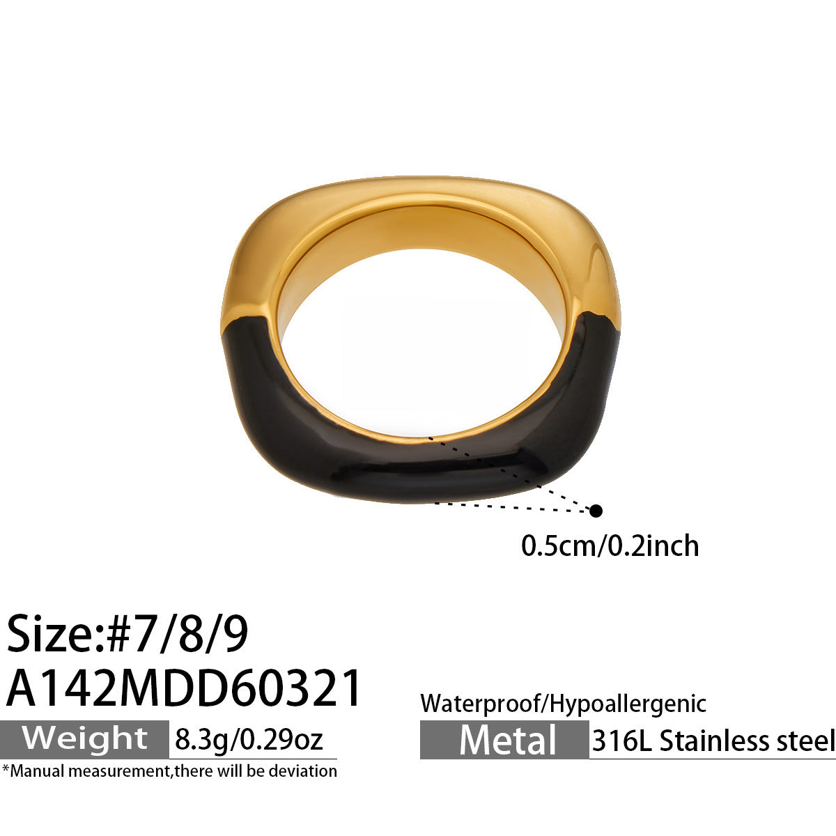 Dopamine Enamel Open Ring