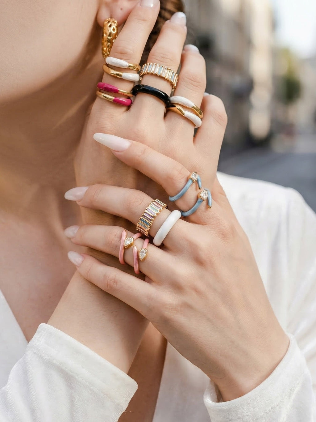 Dopamine Enamel Open Ring