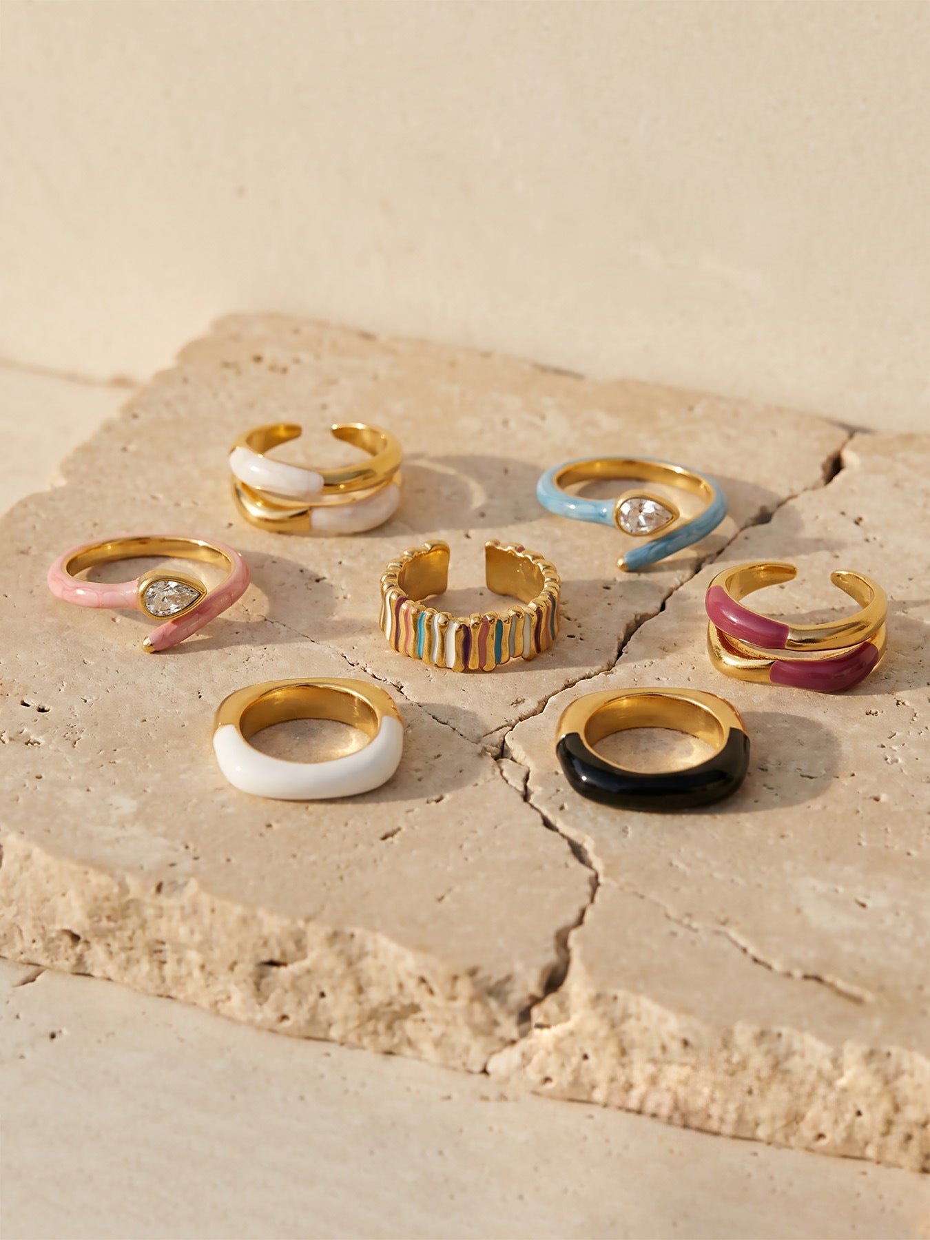 Dopamine Enamel Open Ring
