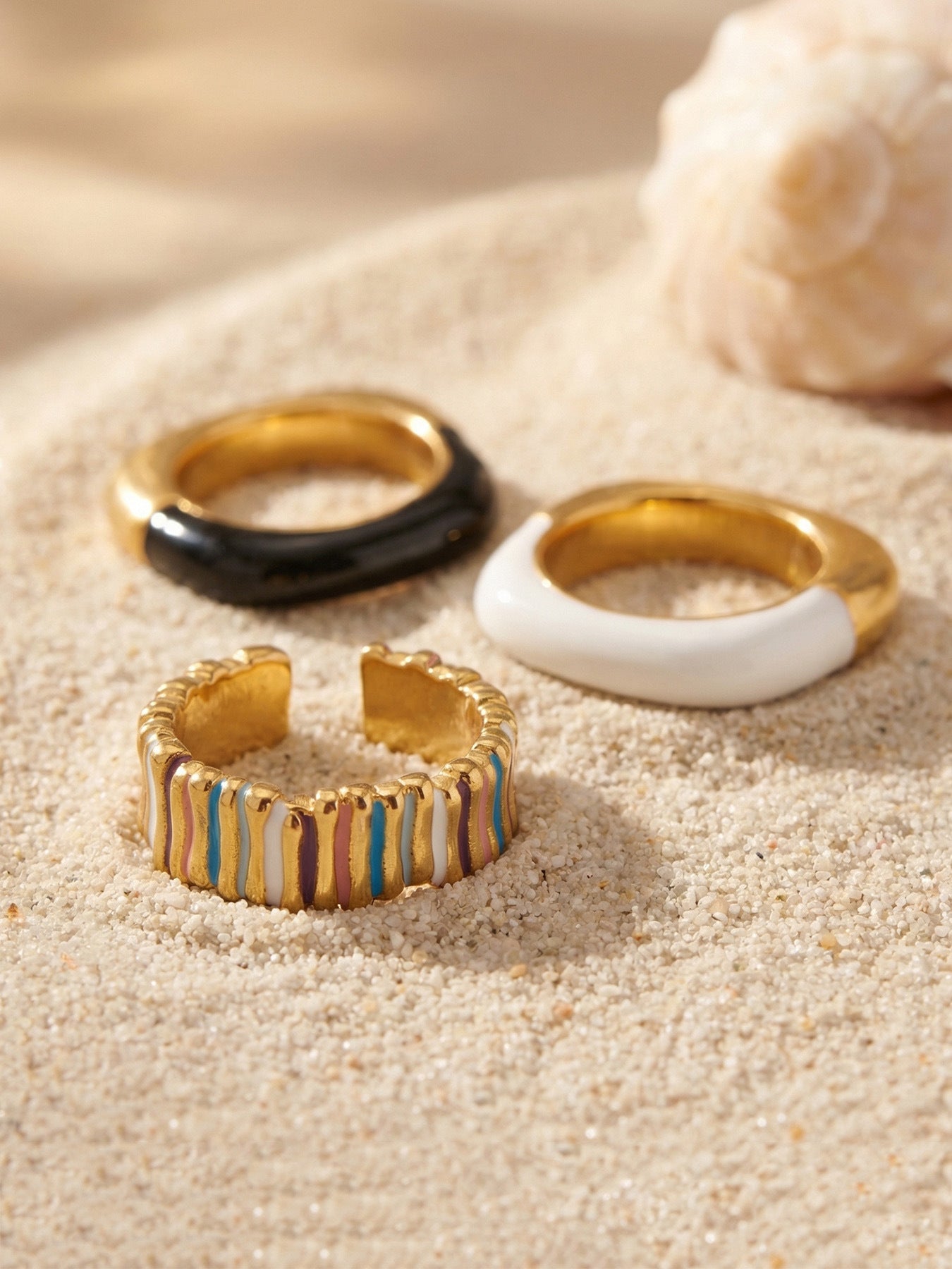 Dopamine Enamel Open Ring