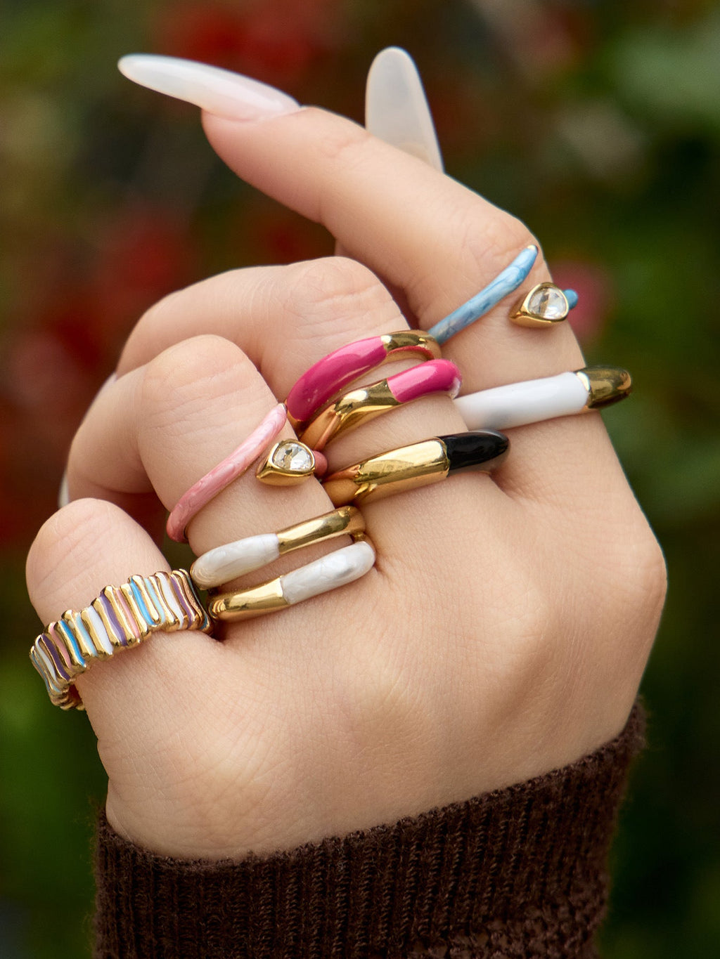 Dopamine Enamel Open Ring