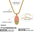 Droplet Flower Pendant Necklace