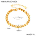 Geometric Chain Bracelet & Necklace Set