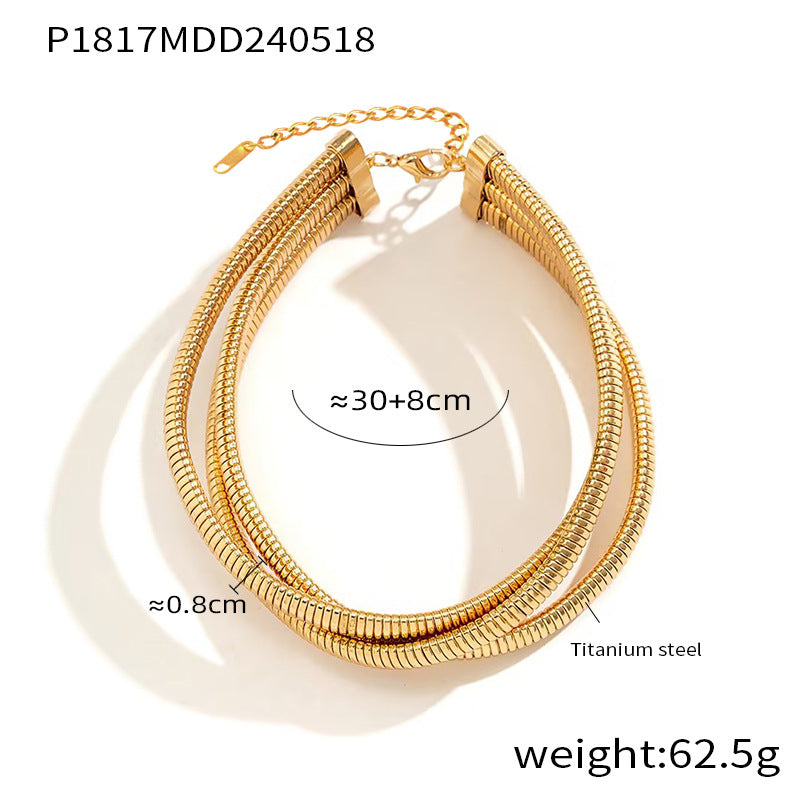 Geometric Multi-Layer Necklace