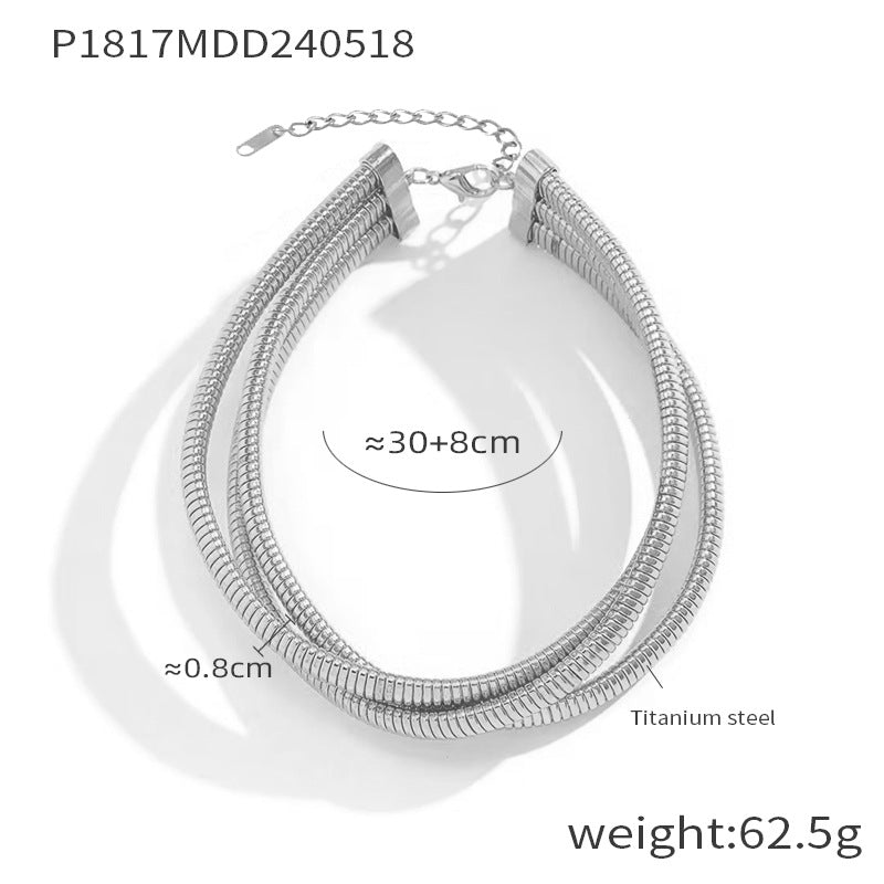 Geometric Multi-Layer Necklace