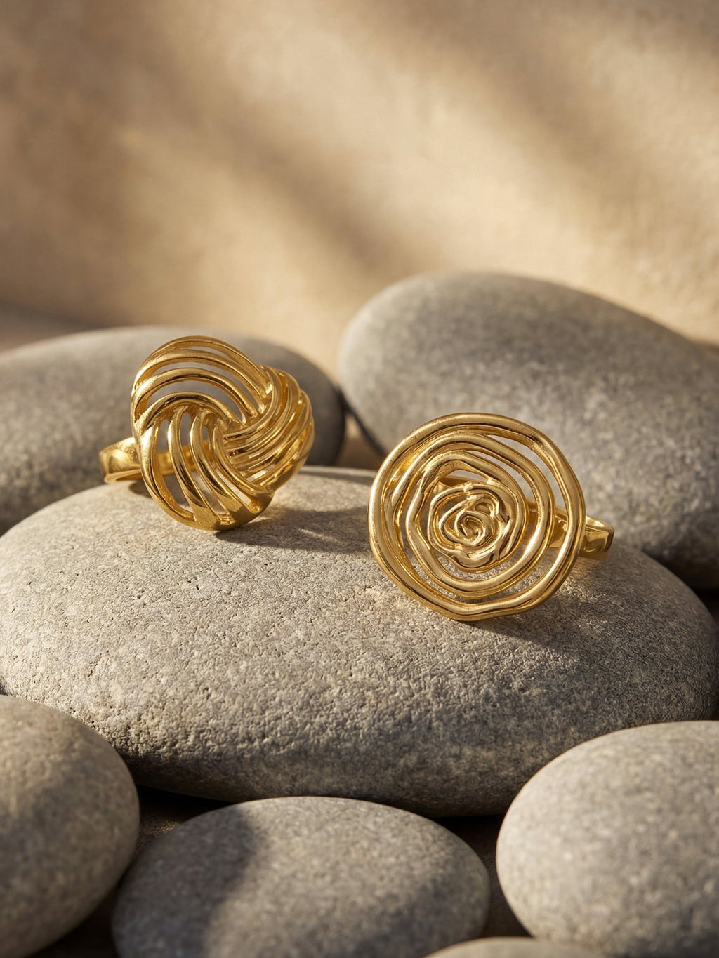 Geometric Hollow Open Ring