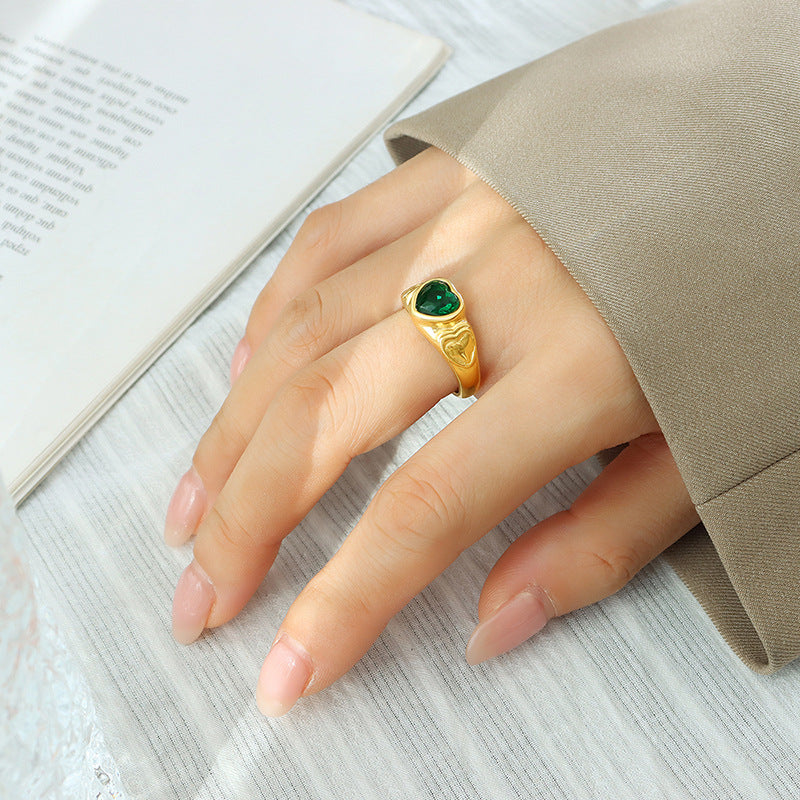 Heart Crystal Ring