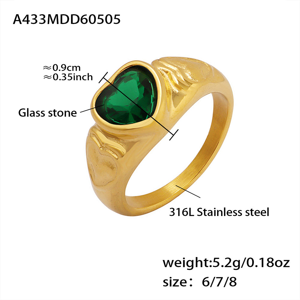 Heart Crystal Ring