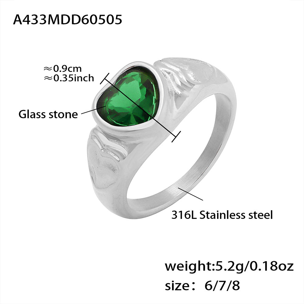Heart Crystal Ring