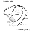 Heart Geometric Long Pendant Necklace