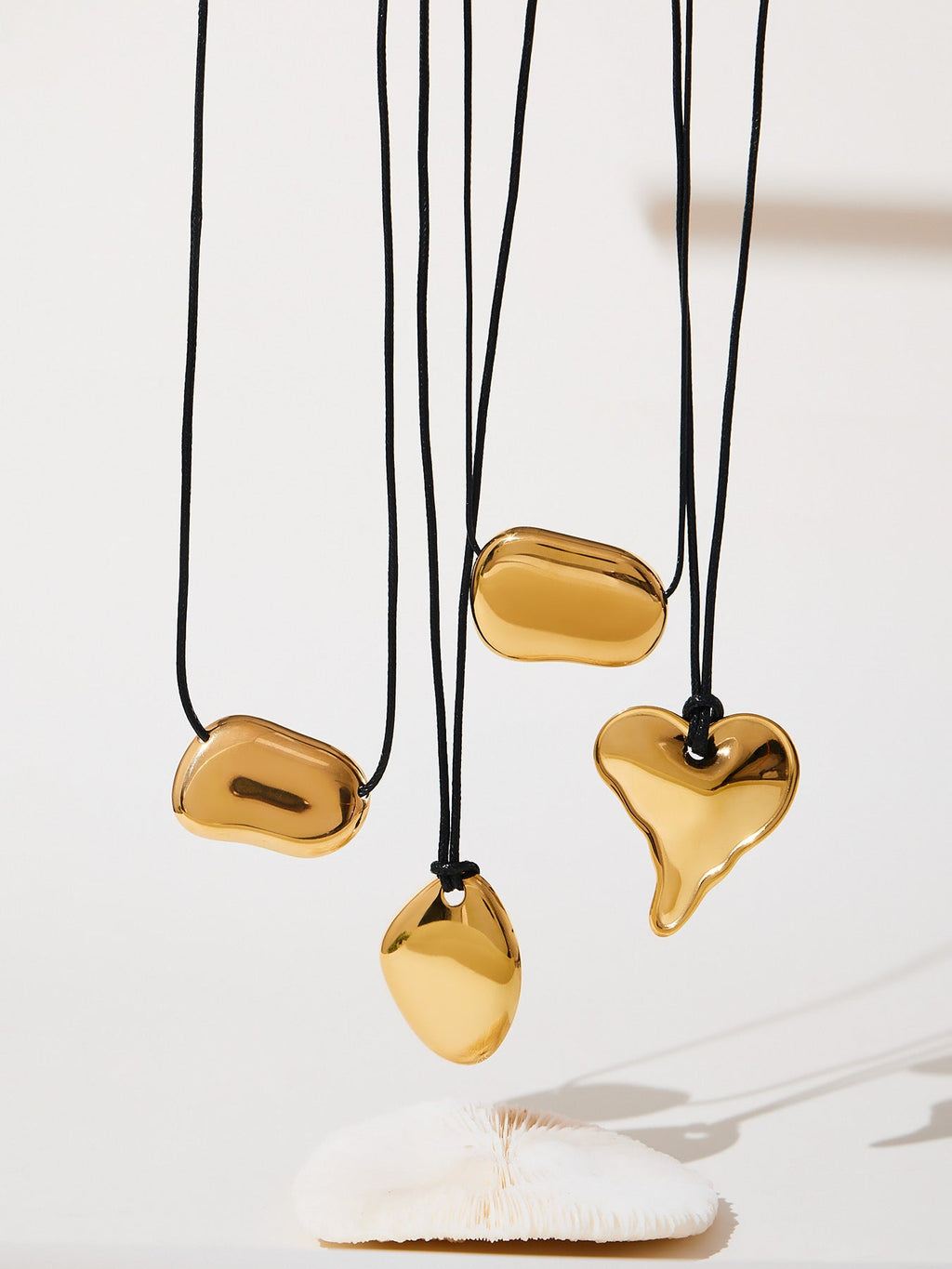 Heart Geometric Long Pendant Necklace