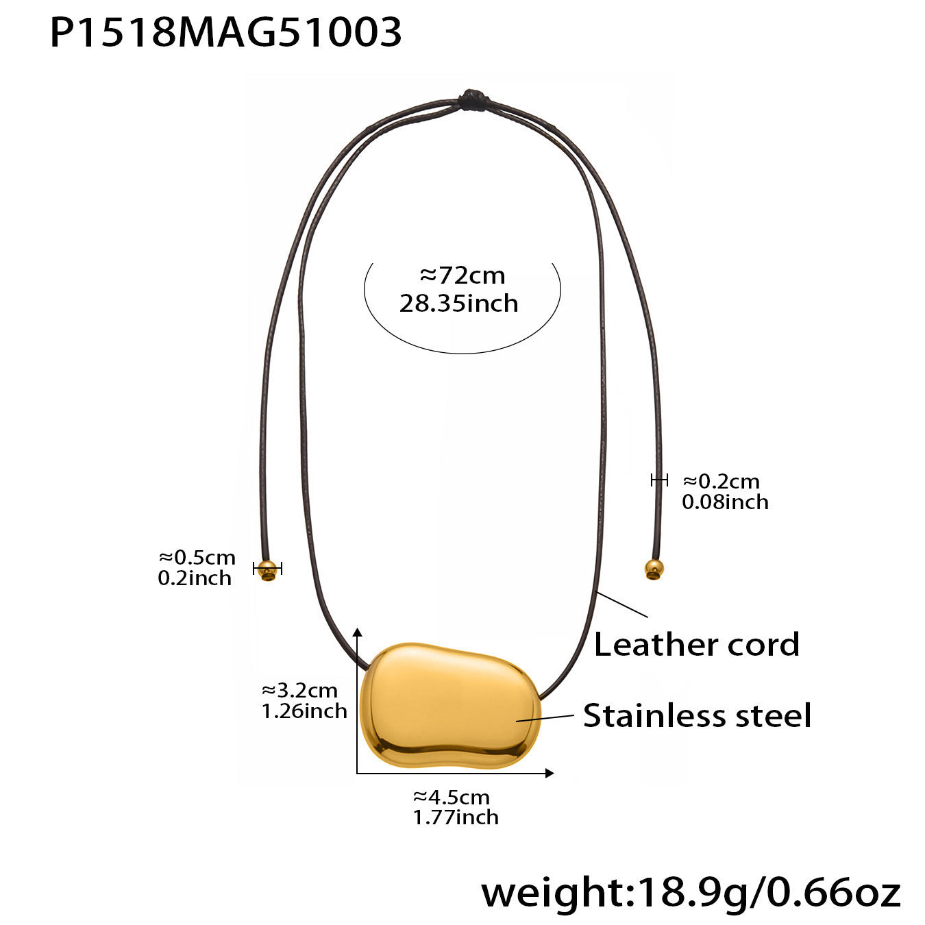Heart Geometric Long Pendant Necklace