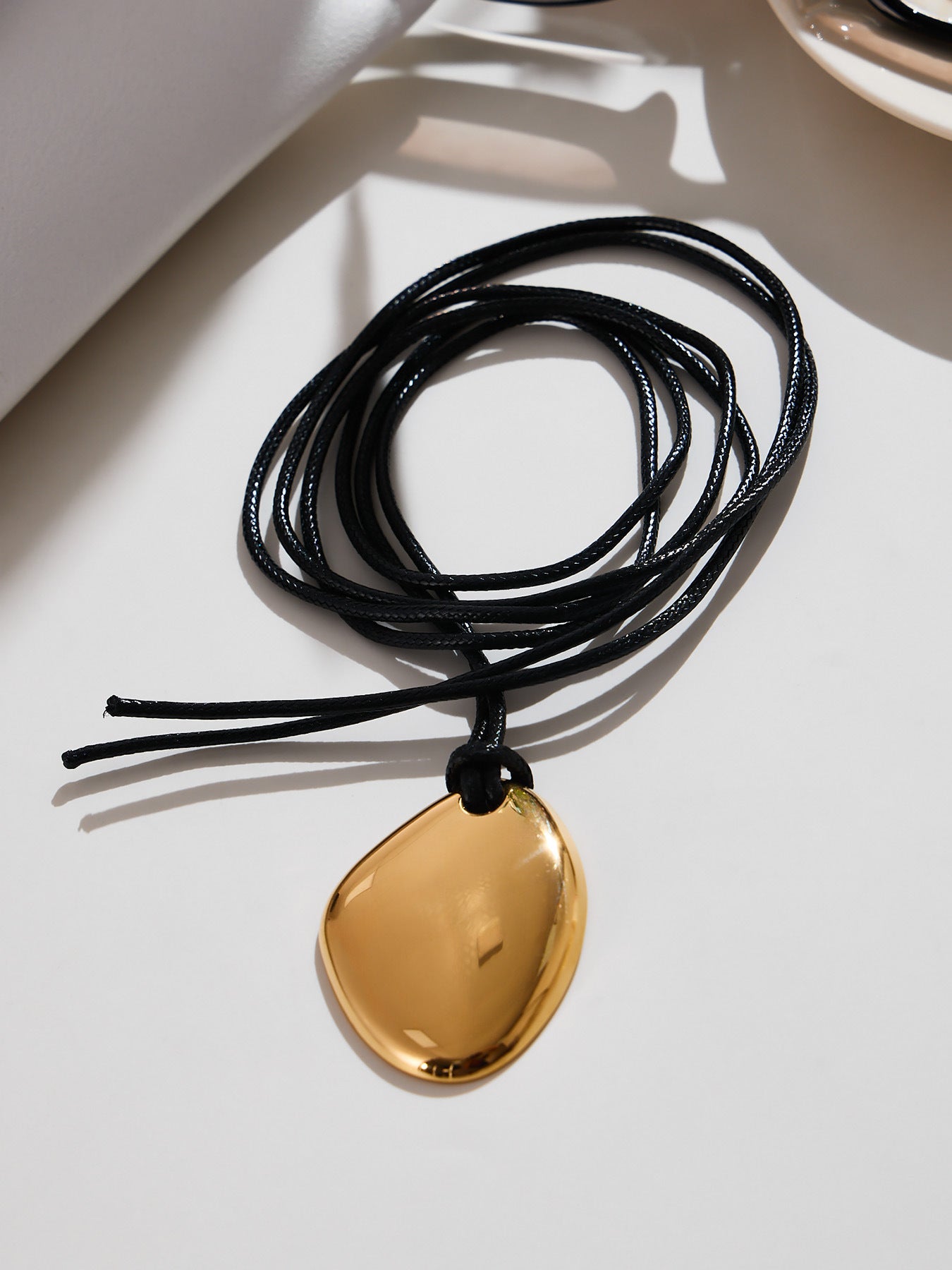 Heart Geometric Long Pendant Necklace