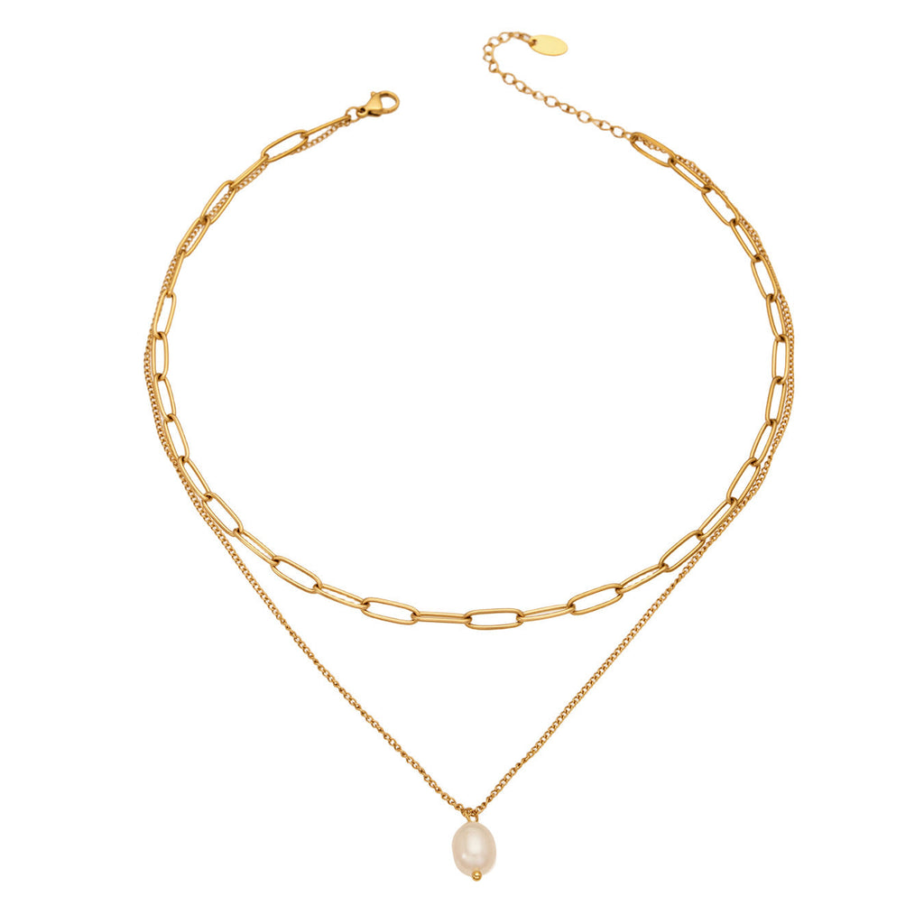 Layered Pearl Necklace