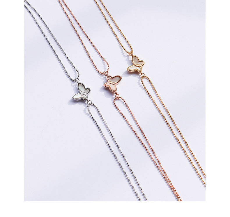 Minimalist Butterfly Anklet | 18K Gold
