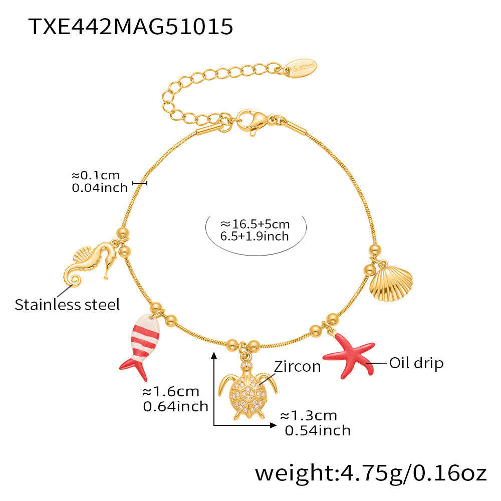 Octopus & Starfish DIY Pendant Jewelry Set | 18K Gold