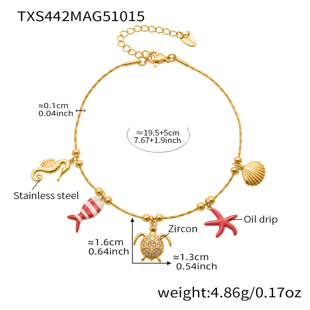 Octopus & Starfish DIY Pendant Jewelry Set | 18K Gold