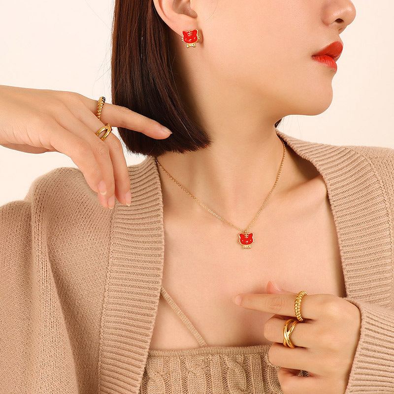 Tiger Zodiac Jewelry Set
